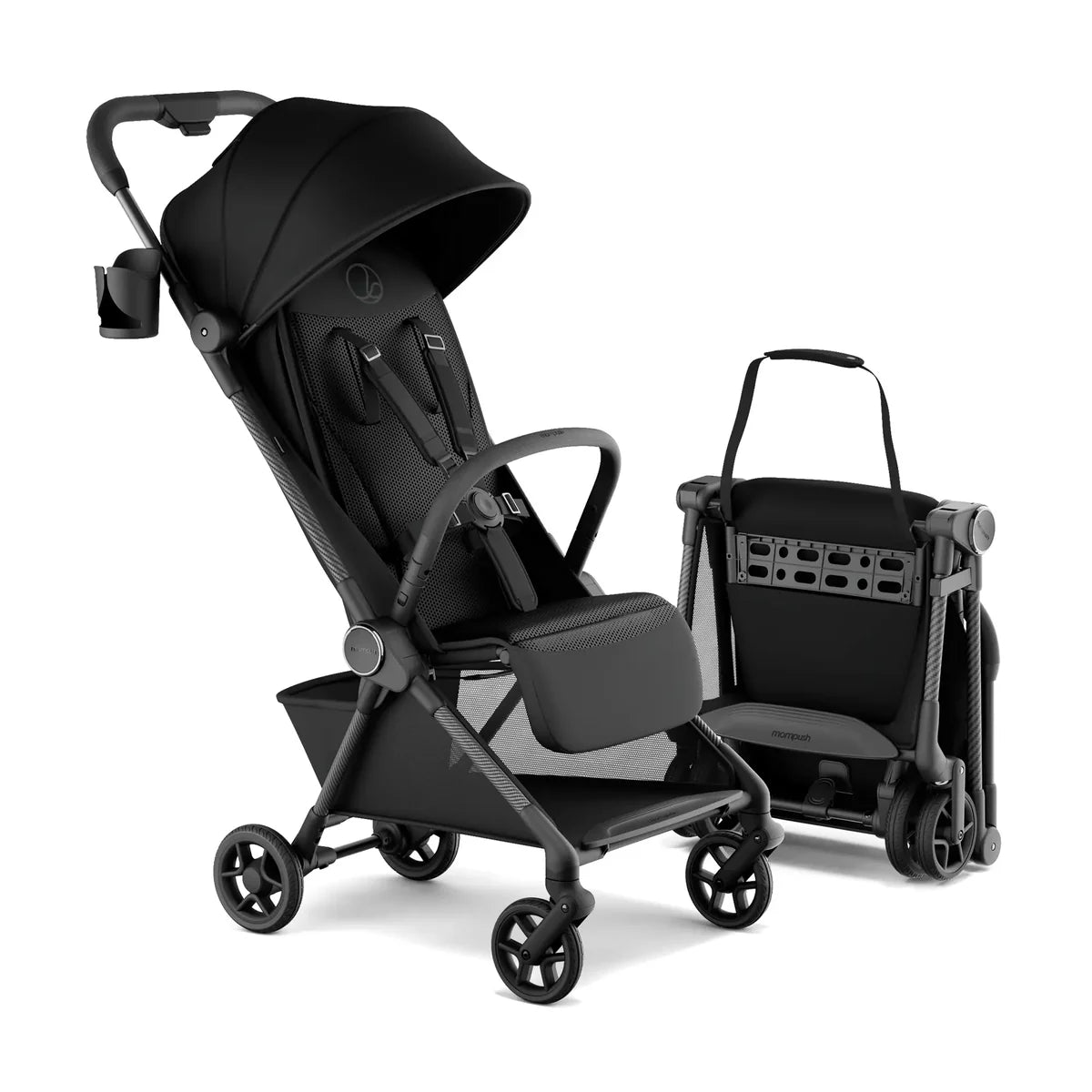 11.5 lbs Lightweight Travel Stroller | One-Second Auto Fold | Airplane Carry-On Compatible | Full Recline | JPMA Certified