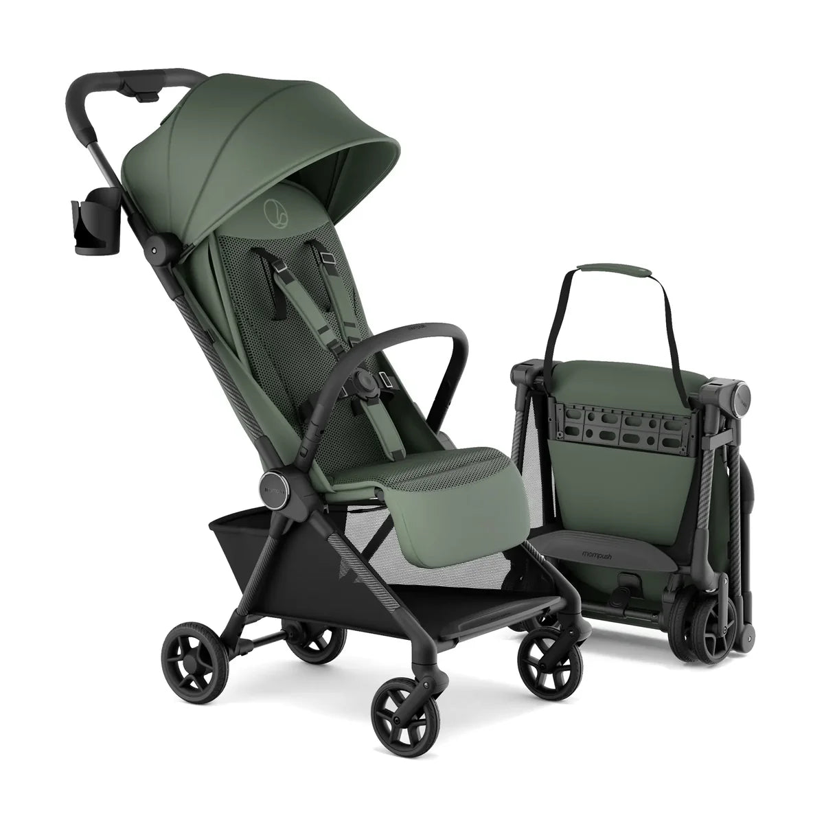 11.5 lbs Lightweight Travel Stroller | One-Second Auto Fold | Airplane Carry-On Compatible | Full Recline | JPMA Certified